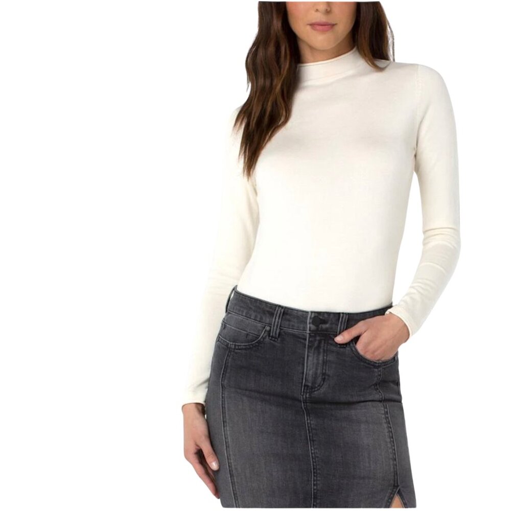 H&M Cream Ribbed Top size XS - Picture 2 of 9
